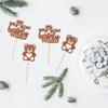 Gyufise 24Pcs We Can Bearly Wait Cupcake Toppers Brown Glitter Bear Cupcake Picks Baby Shower Cake Decorations for Gender Reveal Theme Baby Shower Kids Birthday Party Supplies view 3