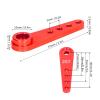 Universal Lengthened 25T Single Sided Steering Aluminum Servo Horn Servo Arm 1/8 1/10 () view 2