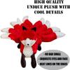 DSOPHORAT Cloth Dolls Stuffed Fox Hugging Plush Nine Tailed Fox Stuffed Animals Toy Fox Shape Neck Pillow, Birthday Xmas Animation Gifts Fox plushies Gift(Pink) view 4