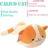 DSOPHORAT Big cat plushie Realistic Kitten Plush Tabby Toy Large Soft Pillow, Lifelike Gray Kitty Stuffed Animals Plushie Dressing Up Orange Cat(Cat01-19.6Inch) view 3