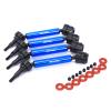 RCAWD for ARRMA ARRMA 3S & Mega 550 1/10 Granite Senton Vorteks Big Rock V3 & Crew Cab Drive Shafts Upgrades Parts, Axle Shafts for #AR310870#ARAC3974 Blue view 1