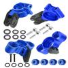 RCMYou Aluminum Front Knuckles Steering Blocks &Rear Hub Stub Axle Carriers Upgrades Part for 1/8 Typhon/Talion 6S BLX,1/7 Felony/Mojave/Infraction 6S BLX,Navy Blue view 1