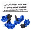 RCMYou Aluminum Front Knuckles Steering Blocks &Rear Hub Stub Axle Carriers Upgrades Part for 1/8 Typhon/Talion 6S BLX,1/7 Felony/Mojave/Infraction 6S BLX,Navy Blue view 3
