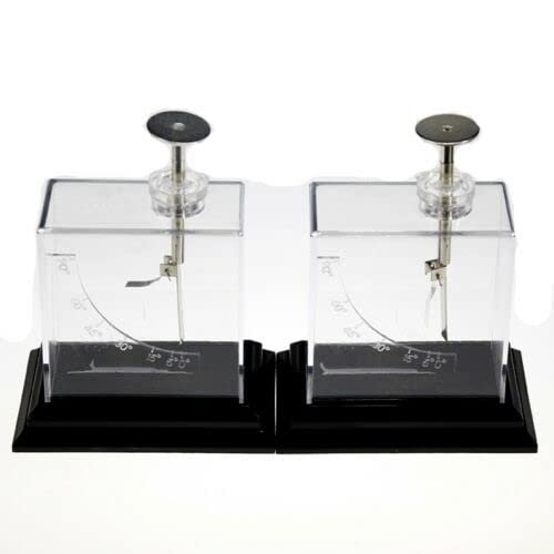 1Set (2Pcs) Platinum Foil Electroscope Set for Physics Electricity Experiment