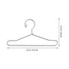jojofuny 10Pcs Doll Clothes Hangers - Miniature Metal Mini Hangers, 2.5 x 1.3 Inch Dress Outfit Holders, Black Felt view 4