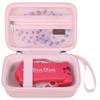 Elonbo Carrying Case for Blinger Dazzling Starter Kit, Blinger Kids Glam Collection Starter Kit Storage Bag, Kids Hair Styling Tool Travel Organizer Holder, Pink+ Pink view 1