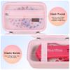 Elonbo Carrying Case for Blinger Dazzling Starter Kit, Blinger Kids Glam Collection Starter Kit Storage Bag, Kids Hair Styling Tool Travel Organizer Holder, Pink+ Pink view 3