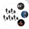 Yardwe 15Pcs Miniature Wall Sconce Lights Black 1 12 Scale Dollhouse Wall Lamps for Dollhouse Furniture and Miniature Home Decoration view 4