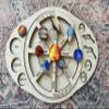 Handmade Rotating Wooden Solar Board to Learn The Planets and The Solar System, Montessori School Wooden Sun and Planets Board to Learn Space and Planets view 3