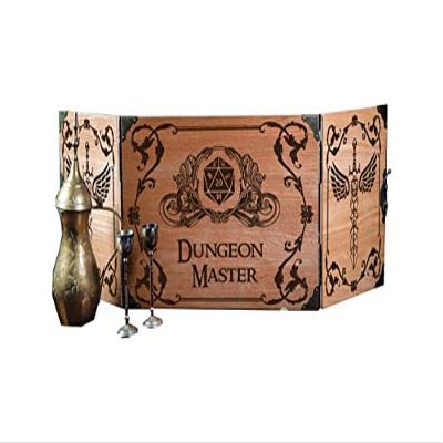 Game Master Screen made for Board Role Playing Game - Wooden Handcrafted GM Screen Set - DM Gift Idea - Gifts for Him and Her (Medium 12x9" Foldable, Game Master - Personalizable)