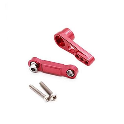 KRYDN 25T Servo Arm Horn Servo Pull Rod for WLtoys A959 A959-B A949 A969 A979 RC Car Upgrade Parts Accessories ( Color : Red )