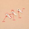 KRYDN 3PCS Nylon Steering Arm Rocker Shaft Inner Hole 2.6/3.1/4.1MM Landing Gear Rudder for RC Ship/Airplane DIY Model Accessories ( Color : 2.6mm ) view 2