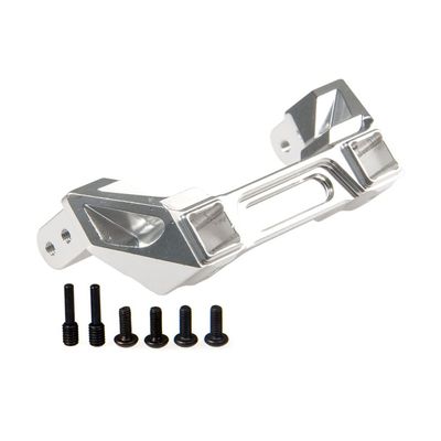 TRX4 Front&Rear Bumper Servo Mounts Aluminum Alloy Bumper Protective Mounts for 1/10 Traxxas TRX-4 RC Crawler Truck Part ( Color : Rear Silver )