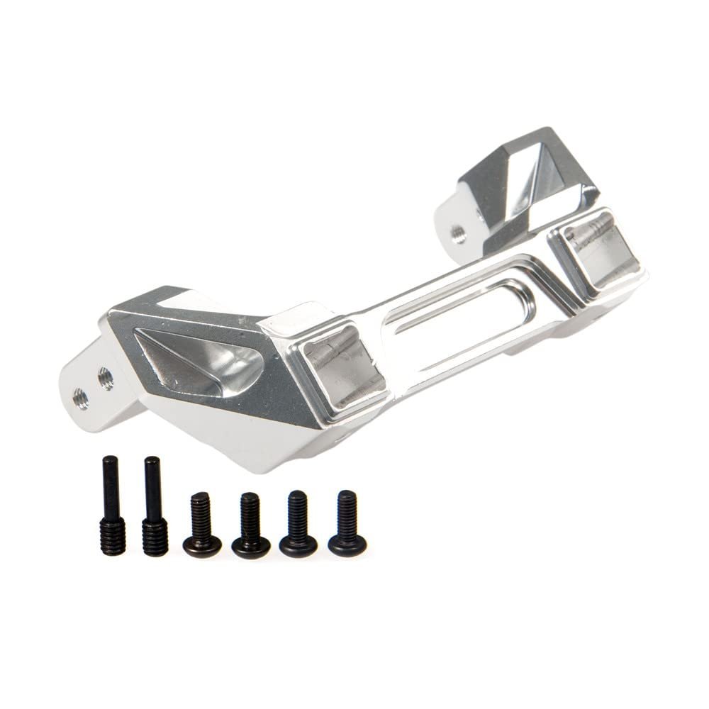 TRX4 Front&Rear Bumper Servo Mounts Aluminum Alloy Bumper Protective Mounts for 1/10 Traxxas TRX-4 RC Crawler Truck Part ( Color : Rear Silver )