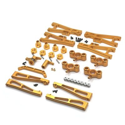 KRYDN Compatible with JLB Golden Leopard 1/10 J3 RC Car Metal Upgrade Kit Including Original Car Accessory Numbers: EA1001 EA1002 EA1003 EA1009 EA1015 ( Color : Gold )