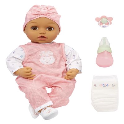 Baby Born My Real Baby Doll Ava - Light Brown Eyes: Realistic Soft-Bodied Baby Doll Ages 3 & Up, Sound Effects, Drinks & Wets, Mouth Moves, Cries Real Tears, Eyes Open & Close, Pacifier