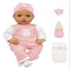 Baby Born My Real Baby Doll Ava - Light Brown Eyes: Realistic Soft-Bodied Baby Doll Ages 3 & Up, Sound Effects, Drinks & Wets, Mouth Moves, Cries Real Tears, Eyes Open & Close, Pacifier view 1