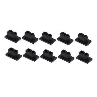 ABZEKH Drone Accessories for 10PCS XT60 XT90 Male Female Plug Protection Case for PVC 90 Degree Soft Hard Dustproof Cap Connector Protective Cover for RC Drone (Color : XT60 Male Black Cap)
