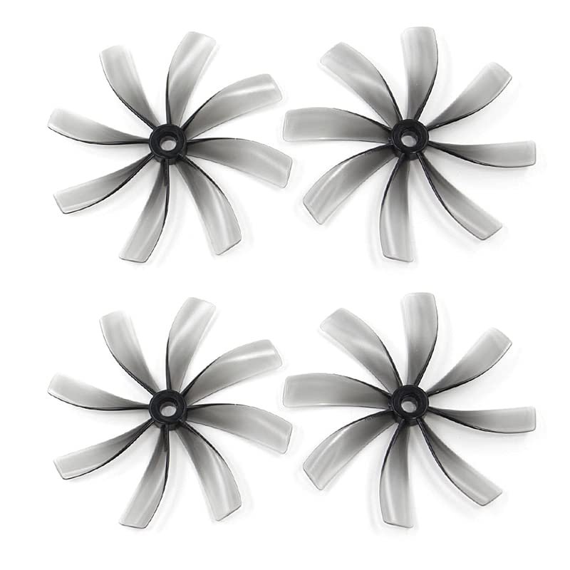 ABZEKH Drone Accessories for HQProp Duct 76mm 8-Blade for CW CCW PC Propeller 5mm Shaft 3inch Poly Carbonate Gray for RC Racing Freestyle Drones for DIY Accessories