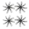 ABZEKH Drone Accessories for HQProp Duct 76mm 8-Blade for CW CCW PC Propeller 5mm Shaft 3inch Poly Carbonate Gray for RC Racing Freestyle Drones for DIY Accessories view 1