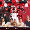 16th Birthday Decorations for Boys Girls,Red and Black 16 Party Balloons Banner Number 16 Balloon Hanging Swirls Tablecloth Foil Fringe Curtains For Sweet 16th Birthday Decorations Party Supplies view 4