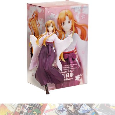 Asuna ~Japanese Kimono ver~: 20cm Sword Art Online - Alicization War of Underworld Coreful Statue Figurine Bundled with 1 A.C.G. Compatible Theme Trading Card (TAI83647)