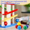 Bucherry 12 Pcs Montessori Wooden Balls 1.8 Inch Wooden Replacement Ball Educational Counting Toys Preschool Learning Material and Stacker Matching(Mixed Color) view 3