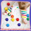 Bucherry 12 Pcs Montessori Wooden Balls 1.8 Inch Wooden Replacement Ball Educational Counting Toys Preschool Learning Material and Stacker Matching(Mixed Color) view 4