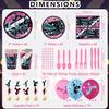 Cheerleading Party decoration, Cheerleading birthday Party Supplies Packs, Gymnastics PartyCheer Party Supplies include Background, Plates, Balloons, Cheerleading Party Set Serves 20 (Background) view 2