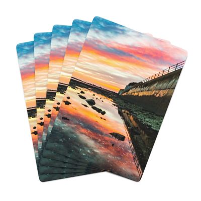 Brian Bula Ramsgate Playing Cards Travel England Poker Cards Sunset at East Cliff of Ramsgate