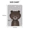 Personalized Baby Car Seat Canopy for Girls and Boys with Name, Custom Shopping Cart Cover for Baby Winter, Peekaboo Minky Nursing Breastfeeding Stroller Cover Canopies for Newborn (Bear) view 3