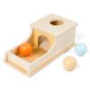 Busy edition Montessori Toys for Babies 6-12 Months Object Permanence Box Wooden Ball Drop Toy Play for 6 Month 1 2 3 Year Old Toddlers Infant Early Age Toy view 2