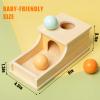 Busy edition Montessori Toys for Babies 6-12 Months Object Permanence Box Wooden Ball Drop Toy Play for 6 Month 1 2 3 Year Old Toddlers Infant Early Age Toy view 4