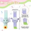 4 Pieces Baby Wrist Rattles Animal Pattern Newborn Foot Rattles Toy for 0-12 Months Babies Boy Girl Infant Birthday Gifts Educational Toys, 4 Designs (Sheep, Dog, Chick, Monkey) view 2