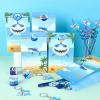 JOYMEMO Shark Party Favor Supplies, Shark Goodie Bags Keychains Slap Wristbands Temporary Tattoos Straws for Birthday Ocean Sea Party Decorations view 3