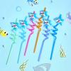 JOYMEMO Shark Party Favor Supplies, Shark Goodie Bags Keychains Slap Wristbands Temporary Tattoos Straws for Birthday Ocean Sea Party Decorations view 4