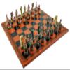 American West Chessmen, Cowboys & Indians with Georgio Chess Board from Italy view 1