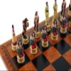 American West Chessmen, Cowboys & Indians with Georgio Chess Board from Italy view 3