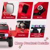 Costzon 2 Seater Ride on Car, 12V Licensed Toyota FJ40 Ride On Truck w/ 2.4G Remote Control, Spring Suspension, Storage Box, Colorful Lights, Music, USB Port & FM, Electric Car for Kids (Red) view 4