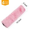 4Pack Seatbelt Covers for Kids,Seat Belt Cushion Cover,Infant Baby Car Seat Neck Shoulder Strap Pads,Soft Newborn Carseat Stroller Straps Covers Accessories(Pink) view 3