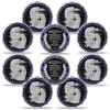 10Pcs Saint Michael Police Officer Challenge Coin God Bless The Law Men Prayer Bulk Gift view 1