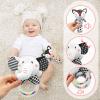 Baby Rattles 0-6 Months Newborn Toys Infant Toys 0-3 Months Rattles for Babies 0-6 Months Baby Toys 0-6 Months, Black and White High Contrast Plush Stuffed Baby Toys for 0 3 6 9 12 Months Girls Boys view 3