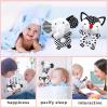 Baby Rattles 0-6 Months Newborn Toys Baby Toys 0-6 Months Rattles for Babies 0-6 Months Infant Toys 0-3 Months, Black & White High Contrast Baby Toys Plush Stuffed Toys for 0 3 6 9 12 Months Girl Boy view 4