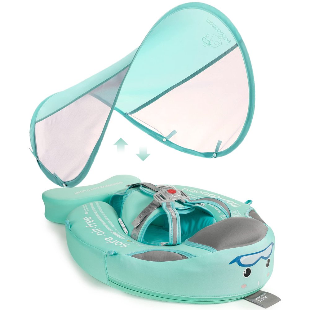 Mambobaby Add Tail Newest Baby Float with Sun Canopy Special Edition Green