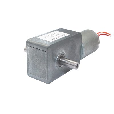 Low Noise, Long Life DC12V 24V Dual Output Dual Shaft Worm Brushless Gear Motor, With Speed Control JGY370-2430D (Size : 150 RPM, Color : DC 12V)