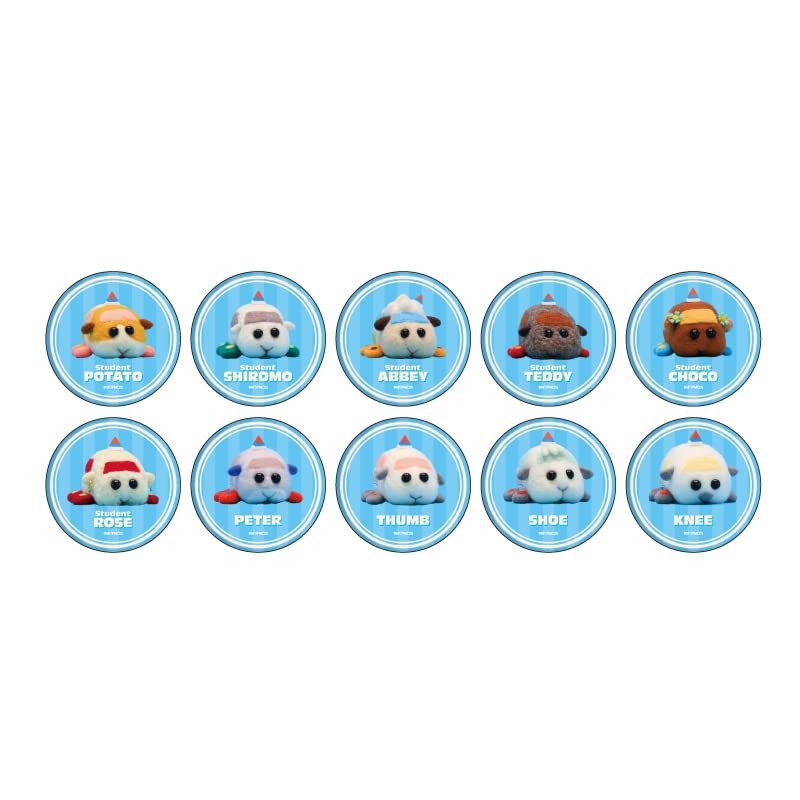 PUI PUI Molcar DRIVING SCHOOL 01 Official Illustration Can Badge, Box of 10