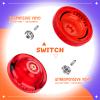 Professional Responsive Yoyo K2 Crystal, Dual Purpose Plastic Yo yo for Kids Beginner, Replacement Unresponsive Bearing for Advanced Yo-yo Players + Removal Tool + 12 Yoyo Strings + Yo Yo BagRed view 3