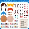 Craftstory 86 Pcs Social Emotional Learning Activities Sensory Toys for Kids- Montessori Toys with 2 Face Boards 9 Emotion Cards, Autism Learning Materials for Kids Speech Therapy Materials view 3