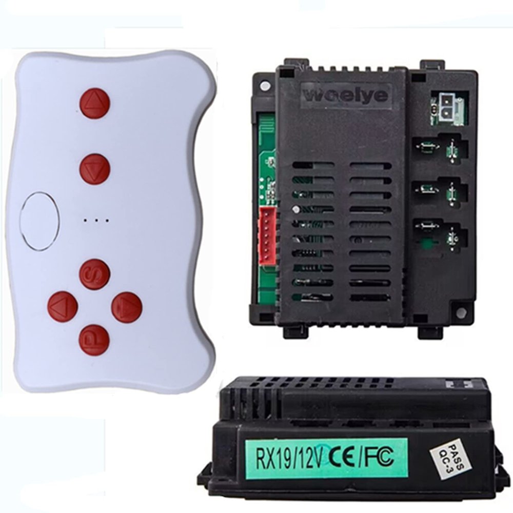 RX19 12V CE FC Children Ride On Toy Car 12V 2.4G Bluetooth Remote Control and Receiver Kit Remote Controller Control Box Accessories for Children Electric Ride Toys Car Replace Ment Parts
