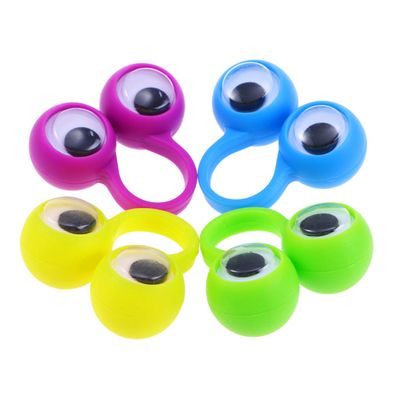 Puppet Finger Puppet Eye Finger s Eyeball Ring Toy Educational Intelligent Toy (Random Color) Googly Glasses Weird